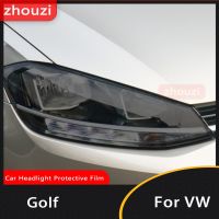 Car Headlight Protective Film For Volkswagen VW Golf 7 8 MK7 12-19 20-2022 Car Tint Black Film Taillight Transparent TPU Sticker