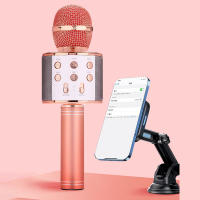 Bluetooth-compatible KTV Microphone Wireless Microphone Professiona Speaker Handheld Microfone Player Singing Recorder Microphon