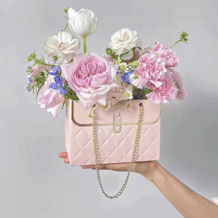 veli-shy-บรรจุภัณฑ์กุหลาบกล่องดอกไม้แบบพกพาการห่อกล่องถุงกระดาษกล่องของขวัญของขวัญสำหรับงานเลี้ยง
