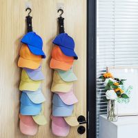 【YF】 Door Mounted Hat Rack Baseball Cap Towel Cupboard Coat Behind Entryway Wardrobe Duck Storage Hook