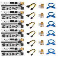 6 Pcs Pcie Riser 010 010X VER010 010S Plus USB 3.0 Pci E Express Cable Cabo Riser GPU X16 Extender PCI-E Riser Card