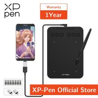 XPPen Deco Mini4 แท็บเล็ตวาดรูปขนาด 4 นิ้วสำหรับโทรศัพท์ Android และแท็บเล็ตวาดรูป Android สำหรับแผ่นวาดรูป PC พร้อมระดับความดัน 8192 ปากกาที่ไม่ต้องใช้แบตเตอรี่ แท็บเล็ตปากกาสำหรับ OSU! การเล่นเกม