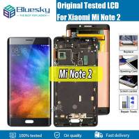 AMOLED ของแท้5.7 "สำหรับ Xiaomi Note 2 Mi Note 2,หน้าจอ LCD หน้าจอสัมผัสอ่านพิกัดพร้อมกรอบสำหรับ Xiaomi Mi Note 2 2015213