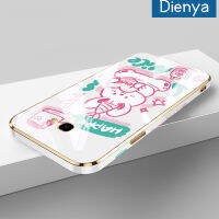 Dienya เคสปลอกสำหรับ Samsung J4บวก2018 J4ลายการ์ตูนน่ารักโชคดีน่ารักใหม่กรอบกรอบสี่เหลี่ยมแบบนิ่มซิลิกาเจลกันกระแทกเคสมือถือรวมทุกเลนส์กล้องถ่ายรูปฝาครอบป้องกัน