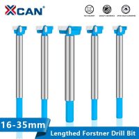 XCAN Drill Bit Hex Shank Lengthened Forstner Drill Bit 16-35mm Carbide Tipped Hinge Boring Hole Saw Cutter Wood Drilling Tools