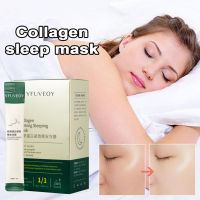 20Bag Collagen Gelly Sleep Face Gel Firm Skin Moisturizing Oil Control Shrink Pores Wash-off Facial Gel