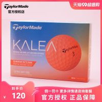 [ใหม่] TaylorMade Golf หญิง2ชั้นลูกบอล Kalea Peach ลูกบอลสีส้มของแท้ใหม่ U.S.A