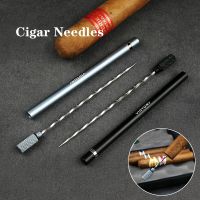 ✴▼∈ 1Pc Stainless Steel Cigar Cutter Punch Needles Portable Cigar Puncher Needle Drill Loose Travel Cigar Accessories Tools Gadget