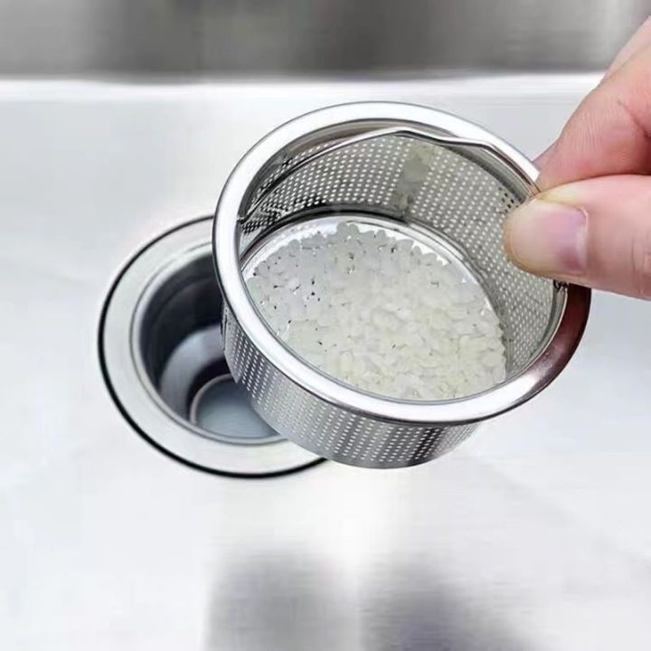 cc-sink-filter-xiancai-basins-basket-floor-drain-dishwashing-water-prevent-noise-slag-pool-net-304-stainless-steel