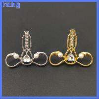 RANG 2PCS เซอร์คอน เข็มกลัดมดลูกหญิง โลหะผสมอัลลอยด์ ตกแต่งด้วยการตกแต่ง หมุดอวัยวะมนุษย์ ของใหม่ ไข่มุกไข่มุก ป้ายคริสตัลติด สำหรับผู้หญิง