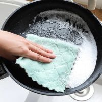 【cw】Super Absorbent Microfiber Kitchen Dish Cloth High-efficiency Tableware Household Cleaning Towel Kitchen Tools Gadgets JJ-014 【hot】