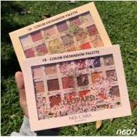 NEE CARA LEOPARD LIVE FREE 18 COLOR EYESHADOW PALETTE N607 พาเลทอายแชโดว 18**ของแท้ พร้อมส่ง