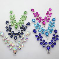 【cw】 ZMASEY Shoe Buckles 120MM 1PCS  Mix Color Rhinestones Sandals Buckles DIY Handwork Shoe Glass Shiny Decoration