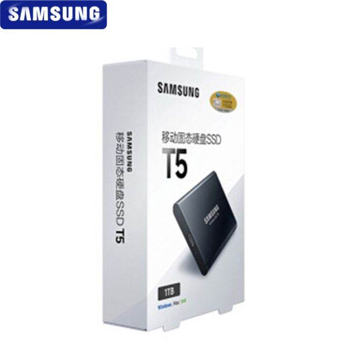 100% Original Samsung T5แบบพกพา SSD 500GB 1TB 2TB USB3.1ไดรฟ์ Solid ...