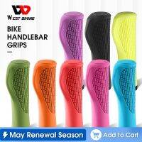 2023 NEW WEST BIKING Bicycle Grips Anti-slip Shock Absorption MTB Road Bike Handlebar Cover Soft Multiple Color Grips Bicycle Accessories