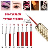 【YF】●♧△  50pcs Microblading Needles Fog Eyeborw Permanent Makeup Shading Round R3 R7 R9 R21 Needle for tattoo pen