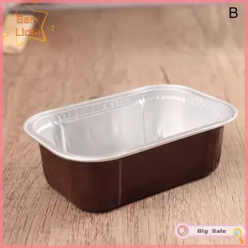 10pcs Foil Baking Cups Containers Pan Tiramisu Cake Pudding Tart