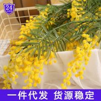 [COD] Factory direct Foreign trade simulation flower Plastic fake Acacia Ornament Wholesale