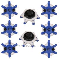 28pcs/Pack Blue White Black Golf Shoe Spikes Replacement TRI-LOK Spikes Fast Twist Cleats