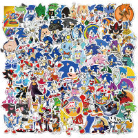 【cw】100 Cartoon Sonic Graffiti Stickers Phone Case Luggage Scooter Super Waterproof Removable Stickers Wholesale ！