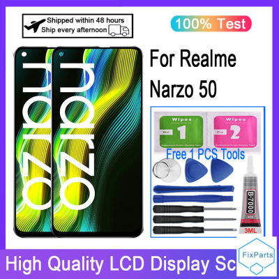 สำหรับ Realme Narzo 50 RMX3286จอแสดงผล LCD แบบสัมผัสหน้าจอแผงหน้าจอทัชสกรีน