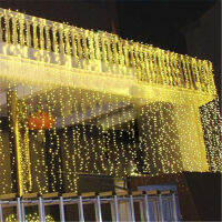 10Mlength 1280หลอดไฟ Led สายม่านพวงดอกไม้ Led ไฟประดับไฟแฟรี่แต่งงานปาร์ตี้ตกแต่งสวนวันหยุด