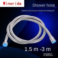 Plumbing Hoses Shower Hose Stainless Steel Encrypted Explosion-proof Shower Head Water Pipe Nozzle Connection Pipe Fittings