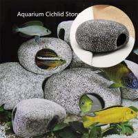 1 Pcs หินปูน Aquarium ตู้ปลาของประดับบ่อน้ำตกแต่งการเพาะพันธุ์กุ้งถ้ำหินหินเซรามิค