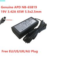 NB-65B19 APD ของแท้อะแดปเตอร์ AC 19V 3.42A 65W สำหรับ NB-65B19-CAA ADP-65HB BB PA-1650-66 Monza T100 T200เครื่องชาร์จอุปกรณ์พลังงาน