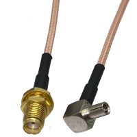 RG316 Cable SMA Female Buklhead Jack to TS9 Male Plug Right Angle Crimp Connector RF Coaxial Pigtail Jumper Wire 4inch~10FT Electrical Connectors