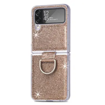 Case for Galaxy Z Flip 4 5G,Galaxy Z Flip 4 5G Case, Luxury Leather  Crossbody Chain Strap Ring 3D Crystal Diamond Bling Glitter Phone Case for  Samsung Galaxy Z Flip 4 5G