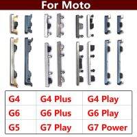 ต้นฉบับใหม่สําหรับ Motorola Moto G4 G6 G7 G8 Plus ปุ่มปรับระดับเสียงด้านข้าง + เปิด / ปิด Buttton Key Set อะไหล่ทดแทน