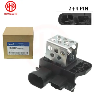 9673999980ใหม่หม้อน้ำพัดลมโบลเวอร์มอเตอร์ต้านทานสำหรับซีตรอง C4/ C4 Picasso/berlingo เปอโยต์301 307 308 3008