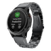 ♣✕ สายนาฬิกาสำหรับ Garmin Fenix ​​7X6X6S 6 Pro 5X5 3HR D2Watch QUICK RELEASE สแตนเลสสตีลสายรัดข้อมือ