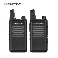 J46 2ชิ้น Zastone เครื่องส่งรับวิทยุขนาดเล็ก X6สำหรับเด็ก UHF Raido Walkie-Talkie 400Mhz สองทางวิทยุ FM Ricetrasmettrasitore USB สื่อสาร