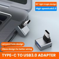 90 Degree USB 3.0 Type-C OTG Adapter Type C USB C Male To USB Female Converter For Macbook Xiaomi Samsung S20 USBC OTG Connector