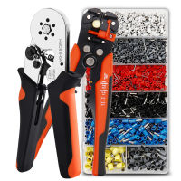 Multiftional Wire Stripper Crimping Tool Kit,HSC8 6-66-คีม4A Self-Adjusting Ferrule Cutter Crimper,For Tube Terminal