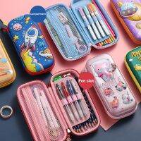 【CW】 Creativity beads EVA cute pencil case school box Cartoon pen kid bag gifts student big