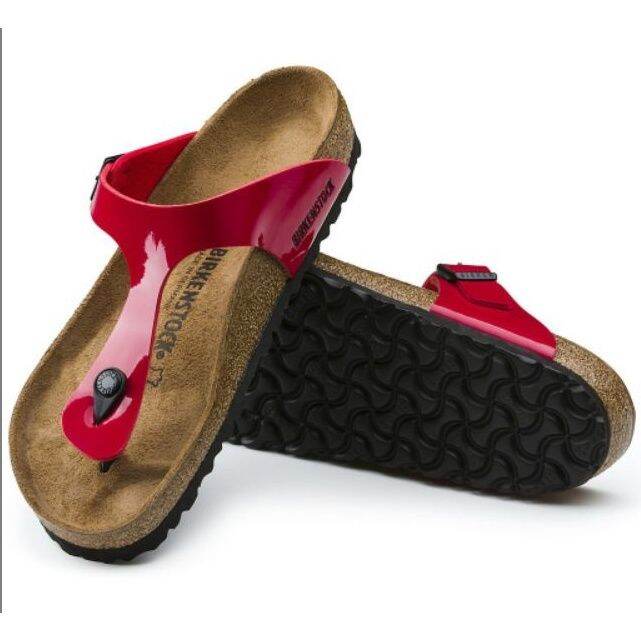 Flagship Store Birkenstocks Gizeh Birkibuc Womens Sandals（red） Lazada PH