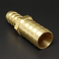 ❈✆ Brass Straight Hose Pipe Fitting Equal Barb Reducing Joint 4/6/8/10/12/14/19/25mm Gas Copper Barbed Coupler Connector Adapter