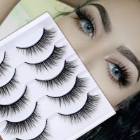 3D Eye End Lengthen Black Natural Long False Eyelashes Winged Thick Curl Lashes Handmade Fake Mink Lash For Eye Makeup Cosplay