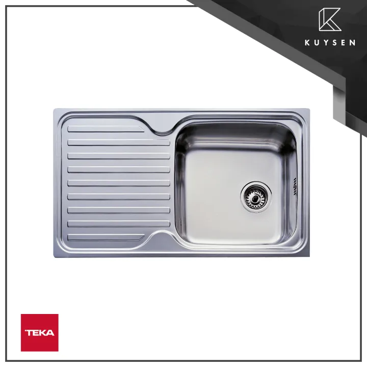 TEKA Stainless Steel Inset Kitchen Sink Left Drainboard by Kuysen ...