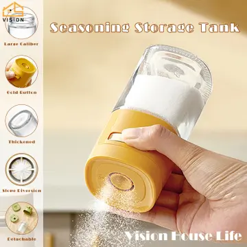 0.5g Per Press Dispenser Salt Pepper Powder Spicy Seasoning Bottle