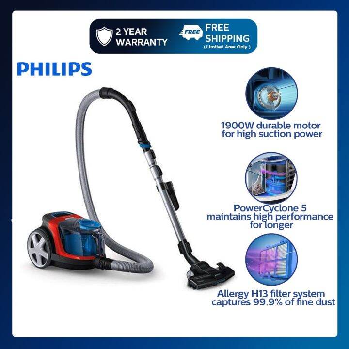 Philips FC9351/0 1900W Max Input 370W Suction Power Power Cyclone 5 ...
