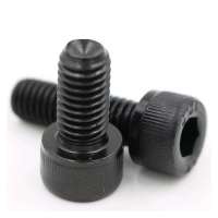 M6 Din912/Din 912หัวเสียบหกเหลี่ยมที่เจาะฝา Cerrojo Boulon Bolts ซ็อกเก็ตหกเหลี่ยมสลักเกลียวเหล็กระดับ12.9สีดำ40ชิ้น