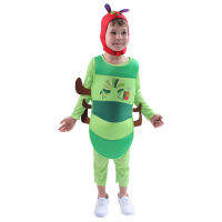 Dorable Baby Cosplay Toy Caterpillar Fancy Dress Costume Halloween Performance Insects Jumpsui