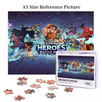 Disney Heroes Battle Mode Wooden Jigsaw Puzzle 500 Pieces Educational Toy Painting Art Decor Decompression toys 500pcs