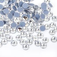 hotx【DT】 Hotfix Rhinestone Flatback Iron Strass Stones Hot Rhinestones for Needlework Decorations Beads