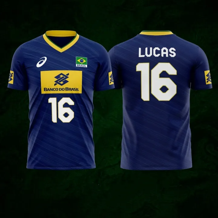 Customized Brazil Volleyball Jersey Lazada PH