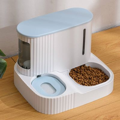 food dispenser。auto feeder。 Cat Bowl Double Bowl Automatik Minum Air Makan Makanan Kucing Bowl Bowl Bowl Cat Rice Bowl Anti-Tip Dog Rice Bowl Bekalan Bekalan